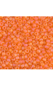 Miyuki rocailles Perlen 8/0 - Matte transparent orange ab 8-138FR